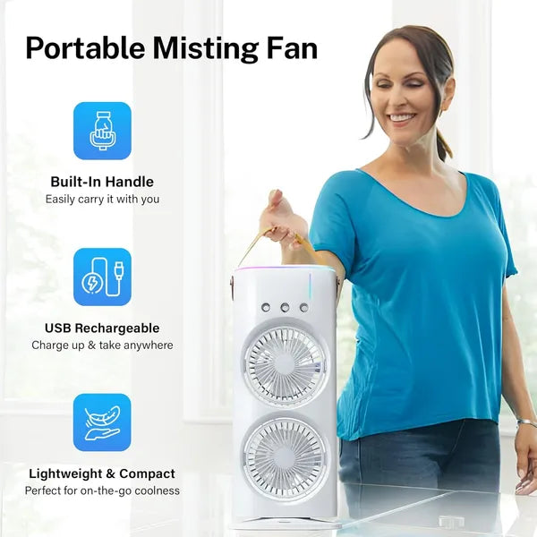 Portable Mini Air Conditioner Fan with Humidifier